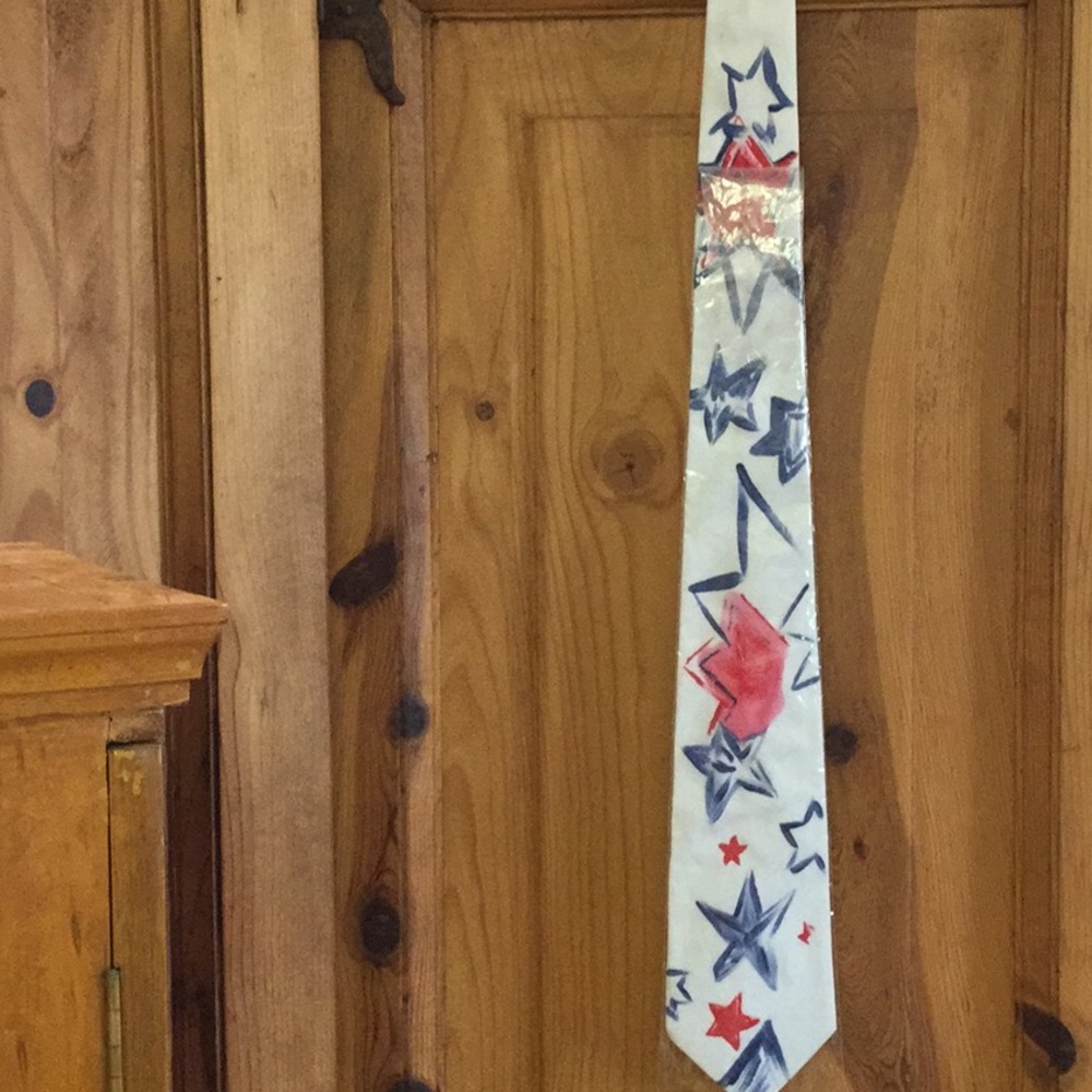 Hand Painted Mens Tie